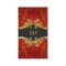 Red Damasks And Gold Leaf Look Business Card