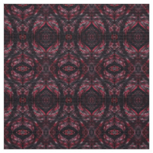 Red Dark Red Abstract Watercolor Art Fabric
