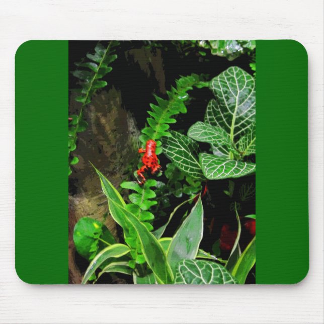 Red Dart Frog CB Mouse Pad (Front)