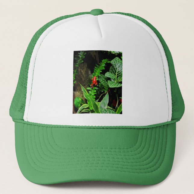 Red Dart Frog CB Trucker Hat (Front)