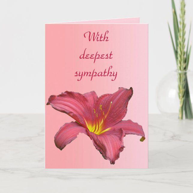 Red Daylily Coordinating Items Card (Front)