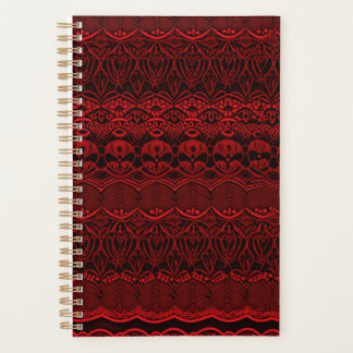 Red Deco Lace Planner