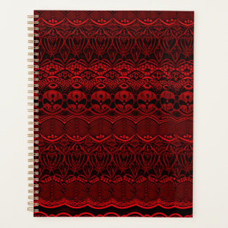 Red Deco Lace Planner