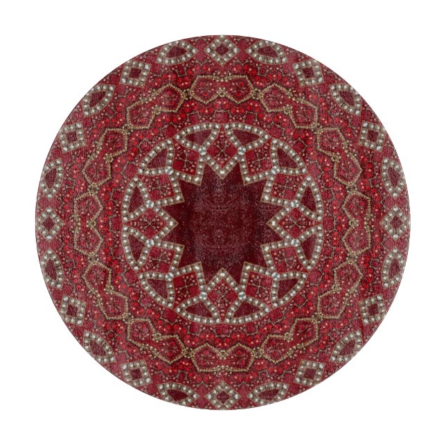 Red Decorative Cutting Board (Front)