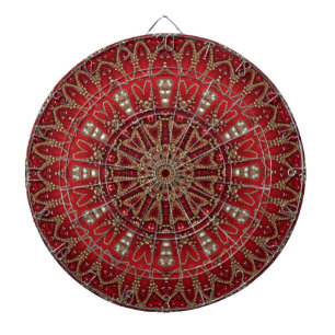Red Decorative Dartboard