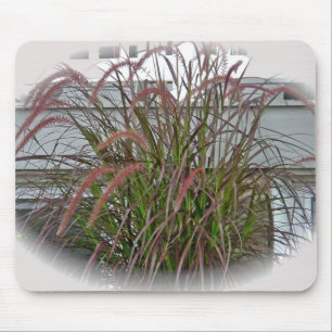 Red Decorative Grass Coordinating Items Mouse Pad