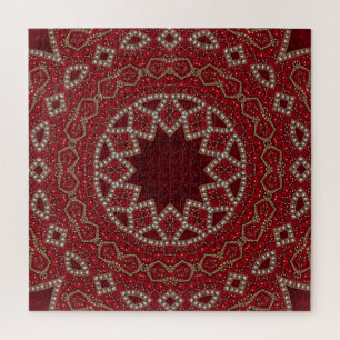 Red Decorative Jigsaw Puzzle