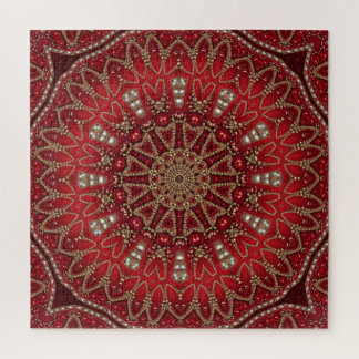 Red Decorative Jigsaw Puzzle