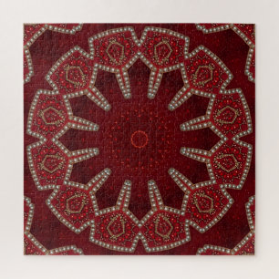 Red Decorative Jigsaw Puzzle
