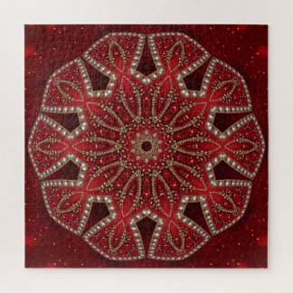Red Decorative Jigsaw Puzzle