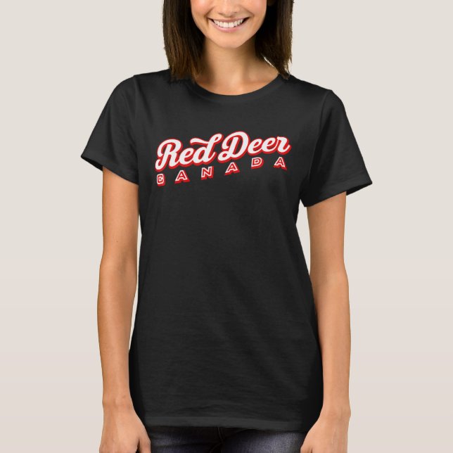 Red Deer Canada T-Shirt (Front)