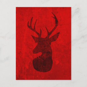 Red Deer Design Postcard