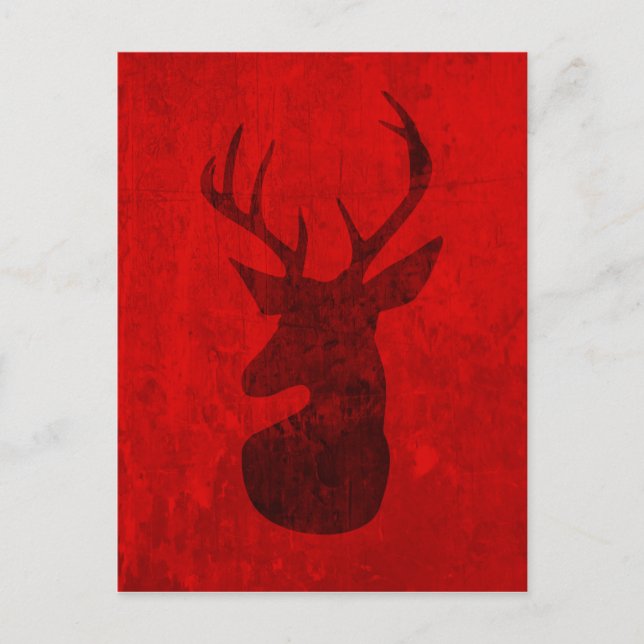 Red Deer Design Postcard (Front)