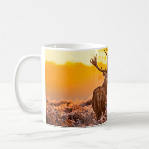 Red Deer in Morning Sun. deer,animal,wildlife,natu Coffee Mug