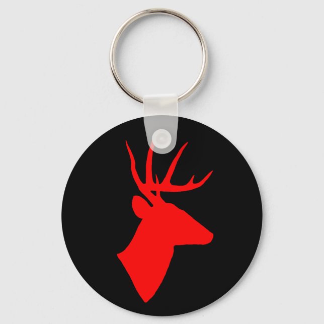 Red Deer Keychain (Front)