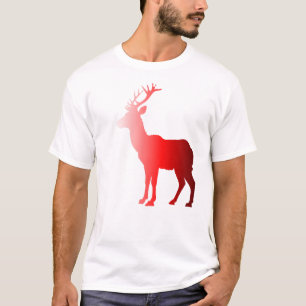 Red Deer Silhouette – Grace of the Wild T-Shirt