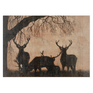 Red Deer Stags Cutting Board