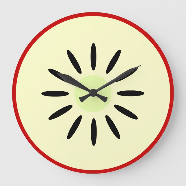 Red Delicious Apple Large Clock (Front)