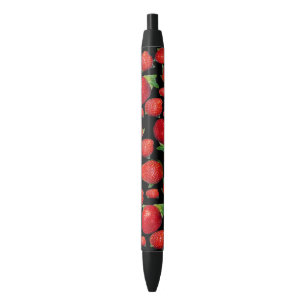 Red Delicious Strawberries, Blue Ink Pen