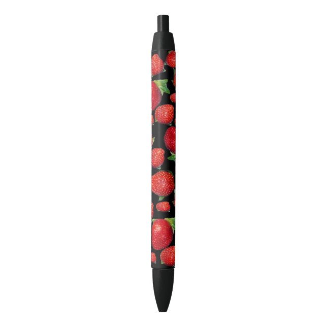 Red Delicious Strawberries,    Blue Ink Pen (Front Vertical)