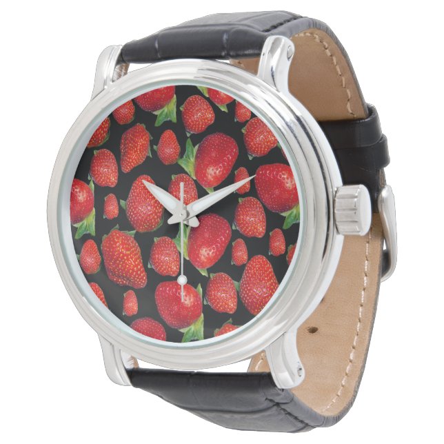 Red Delicious Strawberries,    Watch (Angled)