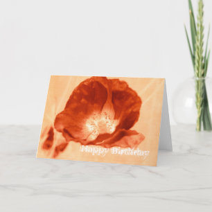 Red Delight Poppy Customisable Card