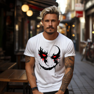 Red Demonic Eyes in the Darkness T-shirt