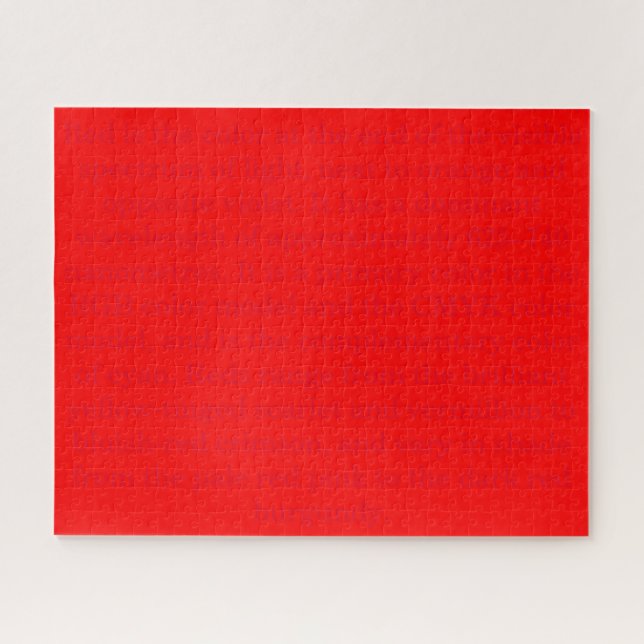 red description jigsaw puzzle (Horizontal)