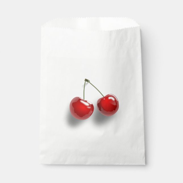 Red Dessert Glazed Cherries Favour Bag (Front)