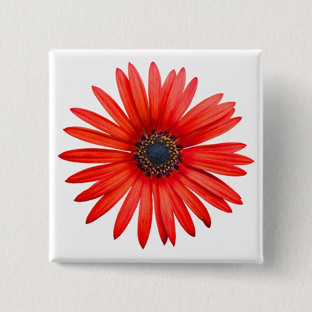 Red Devil 15 Cm Square Badge (Front)