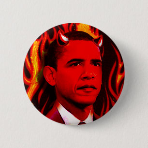 Red Devil - Barack Obama 6 Cm Round Badge