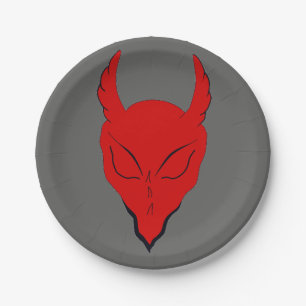 RED DEVIL PAPER PARTY PLATE