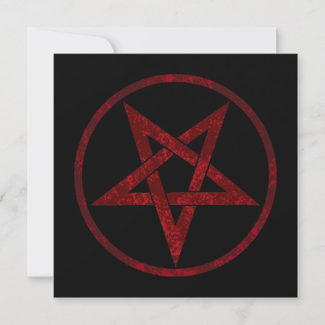 Red Devil Pentagram Announcement (Front)