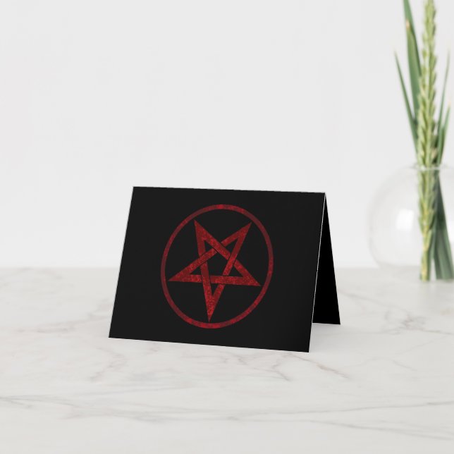 Red Devil Pentagram Announcement (Front)