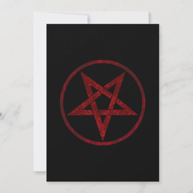 Red Devil Pentagram Announcement (Front)