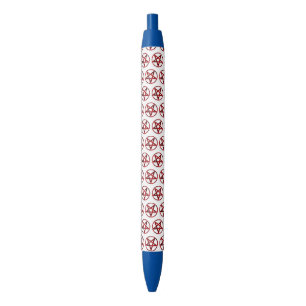 Red Devil Pentagram Black Ink Pen