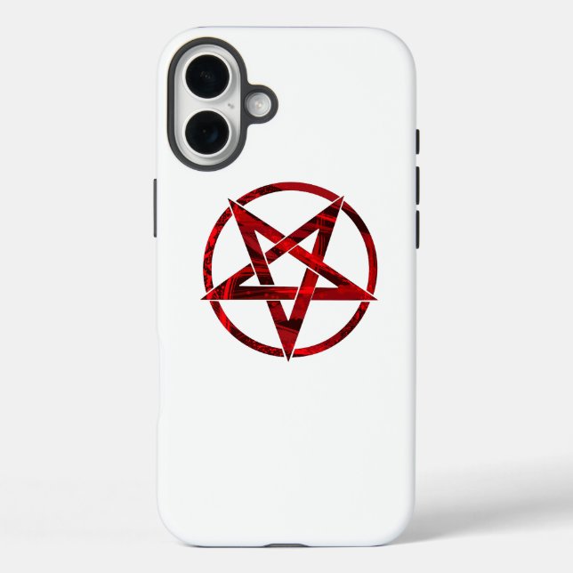 Red Devil Pentagram Case-Mate iPhone Case (Back)