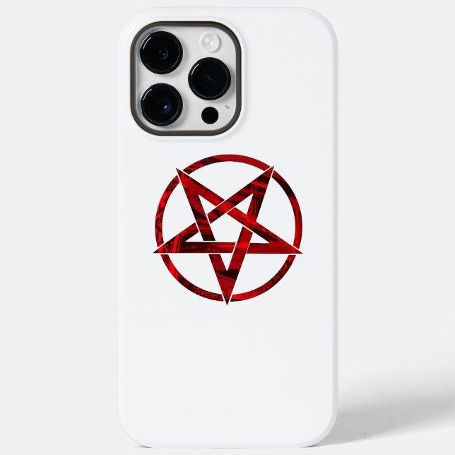 Red Devil Pentagram Case-Mate iPhone Case (Back)