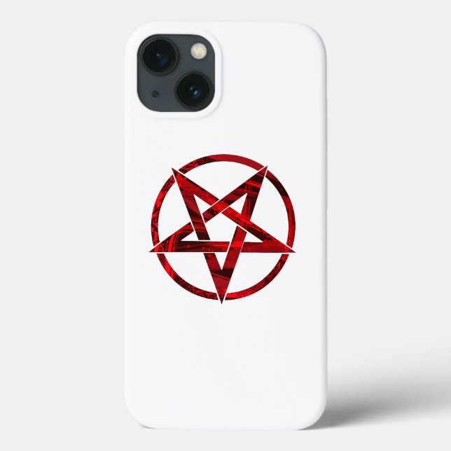 Red Devil Pentagram Case-Mate iPhone Case (Back)