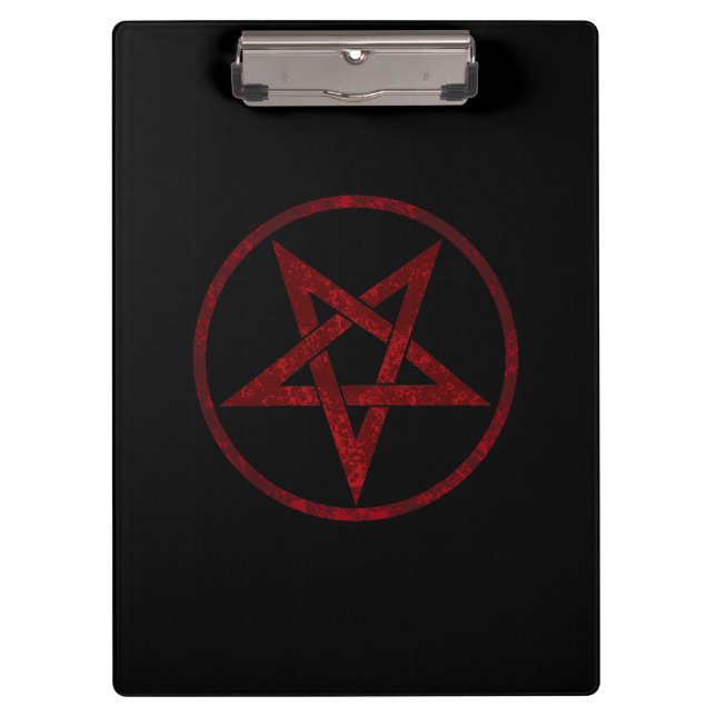 Red Devil Pentagram Clipboard (Front)