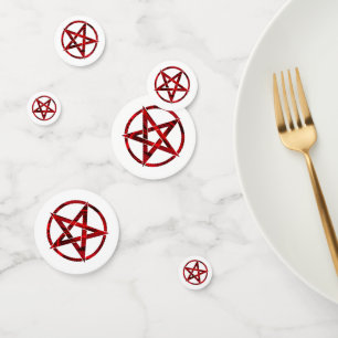 Red Devil Pentagram Confetti