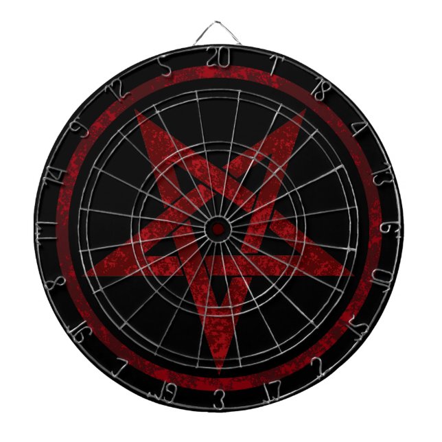 Red Devil Pentagram Dartboard (Front)