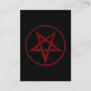 Red Devil Pentagram Discount Card