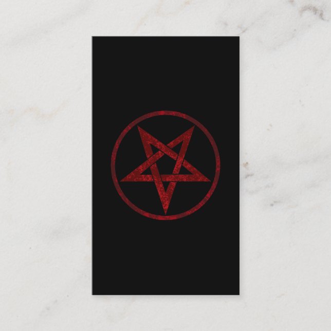 Red Devil Pentagram Enclosure Card (Front)