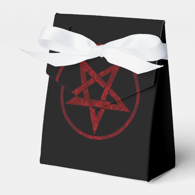 Red Devil Pentagram Favour Box (Front Side)
