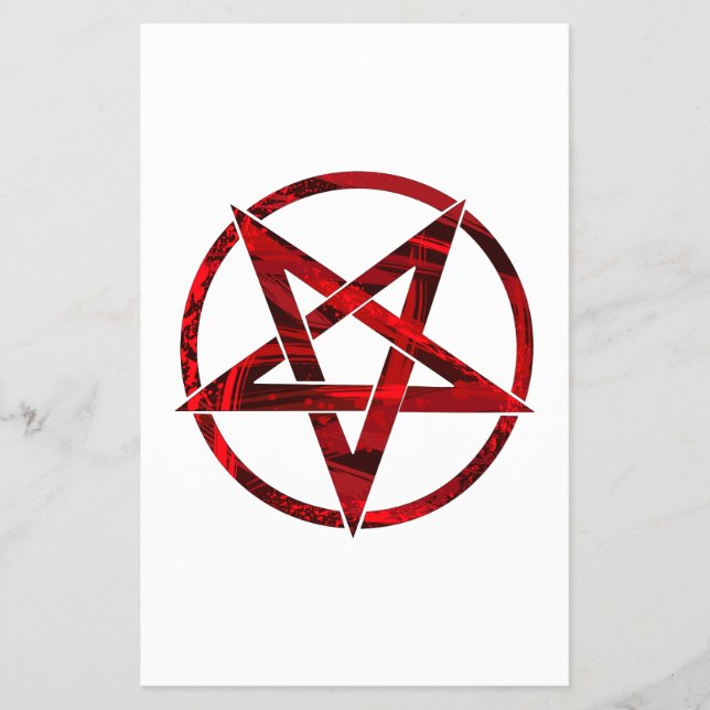 Red Devil Pentagram Flyer (Front)