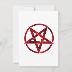 Red Devil Pentagram Invitation