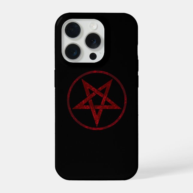 Red Devil Pentagram iPhone Case (Back)