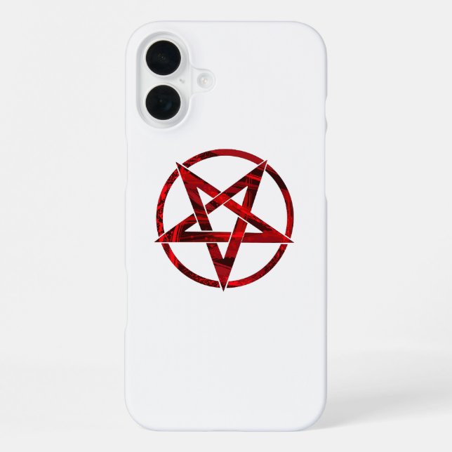 Red Devil Pentagram iPhone Case (Back)