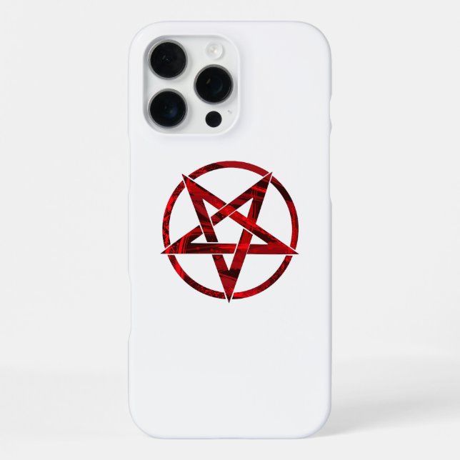 Red Devil Pentagram iPhone Case (Back)
